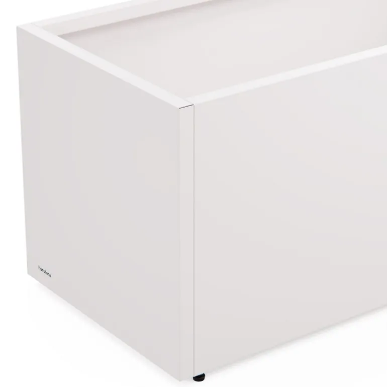 Fioriera Herstera PLANTER 50 in Metallo colore Bianco 100x50x50cm