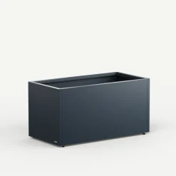 Fioriera Herstera PLANTER 50 in Metallo colore Antracite 100x50x50cm