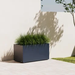 Fioriera Herstera PLANTER 50 in Metallo colore Antracite 100x50x50cm