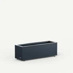 Fioriera Herstera PLANTER BALCONY in Metallo colore Antracite 80x25x25 cm