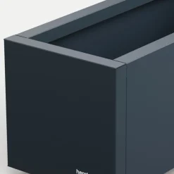 Fioriera Herstera PLANTER BALCONY in Metallo colore Antracite 80x25x25 cm