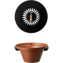 Fontana da Giardino Aquapoint a Parete Wall Fountain Daisy Terracotta