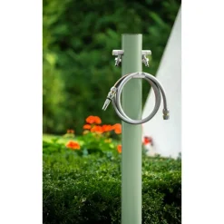Fontana da Giardino Aquapoint Totem da Interrare Verde Kaki