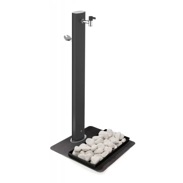 Fontana da Giardino Aquapoint Triangle Ground Nero Metal