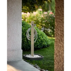 Fontana da Giardino Aquapoint Triangle da Interrare Grigio Tortora