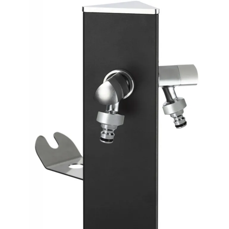 Fontana da Giardino Aquapoint Triangle da Interrare Nero Metal