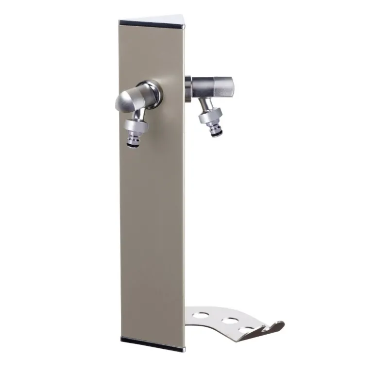 Fontana da Giardino Aquapoint a Parete Wall Triangle Grigio Tortora