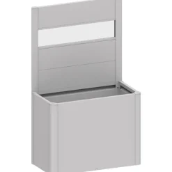 Frangivista con Elemento Vetro per Aiuola Rialzata in Metallo Biohort