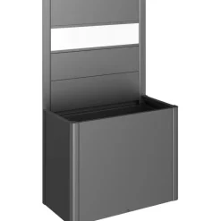 Frangivista con Elemento Vetro per Aiuola Rialzata in Metallo Biohort