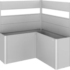 Frangivista con Elemento Vetro per Fioriera BELVEDERE L in Metallo Biohort