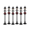 Gas Lantern Street Lamp Set of 6 Cod. 64499