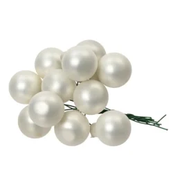 Grappolo di Palline in Vetro Colore Bianco
