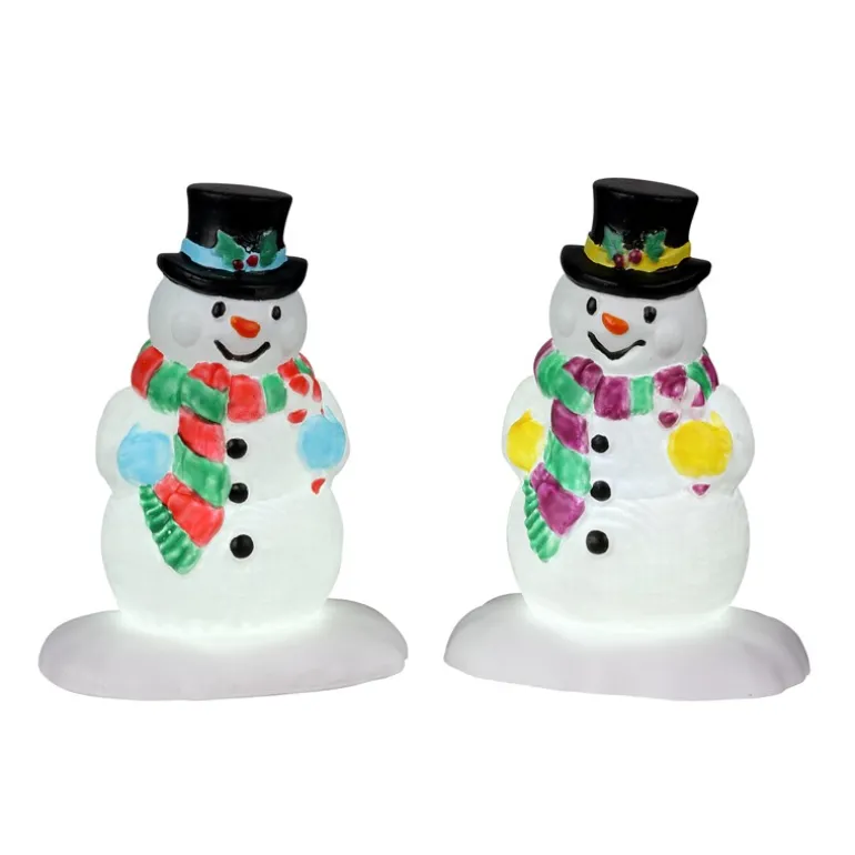 Holly Hat Snowman Set Of 2 Cod. 24965