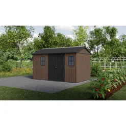 Keter Casetta da Giardino in Resina NEWTON PLUS 1375 - Doppia Scelta di Montaggio