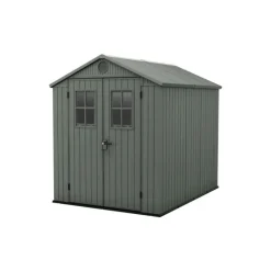 Keter Casetta da Giardino in Resina DARWIN 6x8 Green con Finestre Frontali