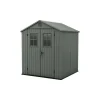 Keter Casetta da Giardino in Resina DARWIN 6x6 Green con Finestre Frontali
