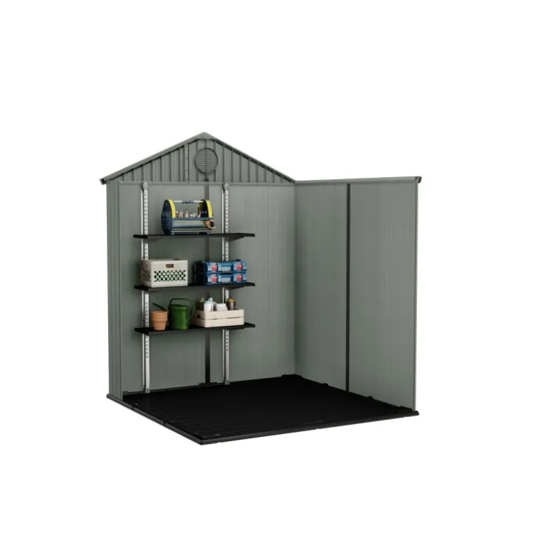 Keter Casetta da Giardino in Resina DARWIN 6x6 Green con Finestre Frontali