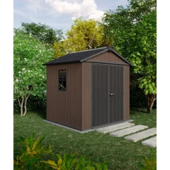 Keter Casetta da Giardino in Resina NEWTON PLUS 757 - Doppia Scelta di Montaggio