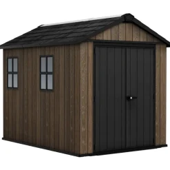 Keter Casetta da Giardino in Resina SIGNATURE APEX 759 NOCE - Doppia scelta di montaggio