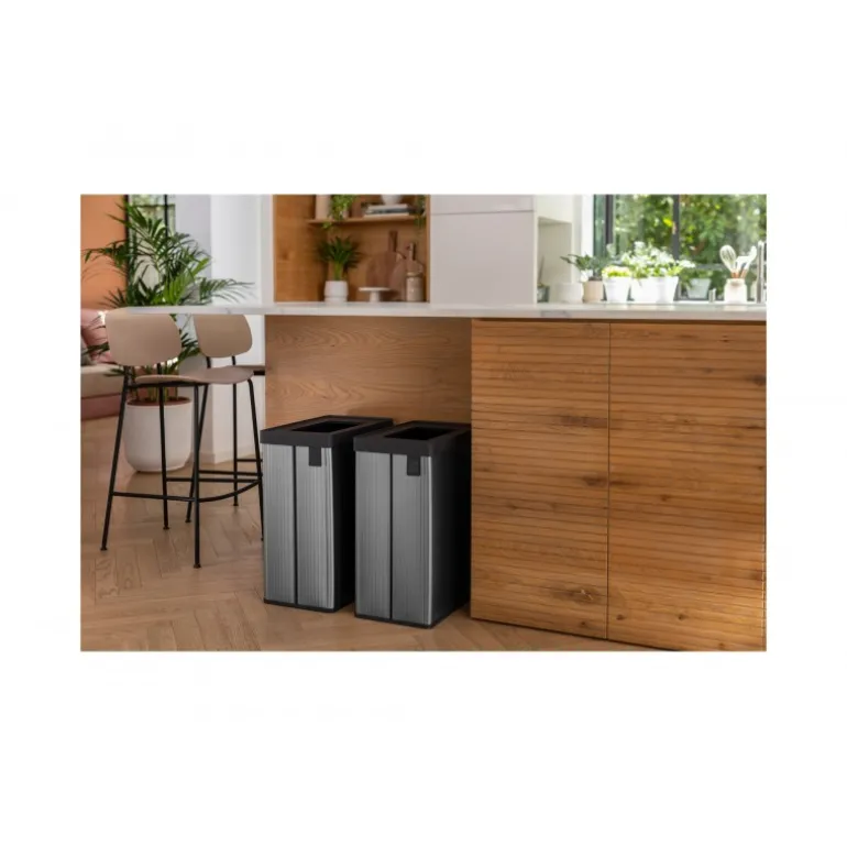 Keter Pattumiera VERTO Recycle Grigio Perlato