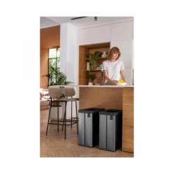 Keter Pattumiera VERTO Recycle Grigio Perlato