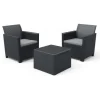 Keter Set 2 Poltrone + Tavolino CLAIRE BALCONY SET Grafite