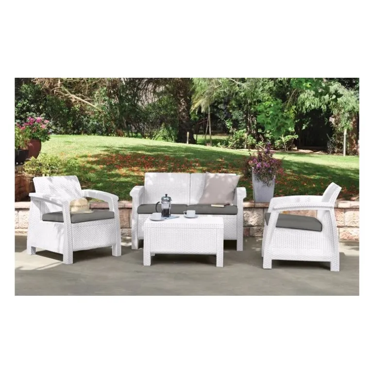 Keter Set Lounge CORFU' Bianco