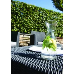 Keter Set Lounge MIA Cappuccino Divano + 2 Poltrone + Tavolino Contenitore