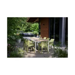 Keter Tavolo PORTO 200 effetto Legno struttura Bianca