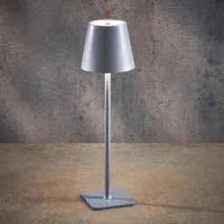 Lampada da Tavolo colore Argento LED Multicolore USB-C