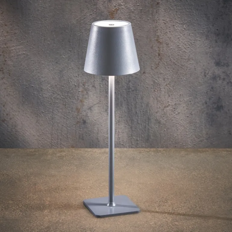 Lampada da Tavolo colore Argento LED Multicolore USB-C