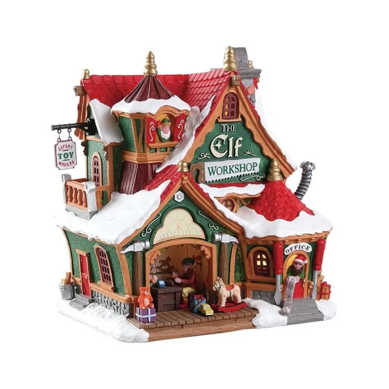 Lemax Elf Village Deluxe Pack con Neve in Omaggio