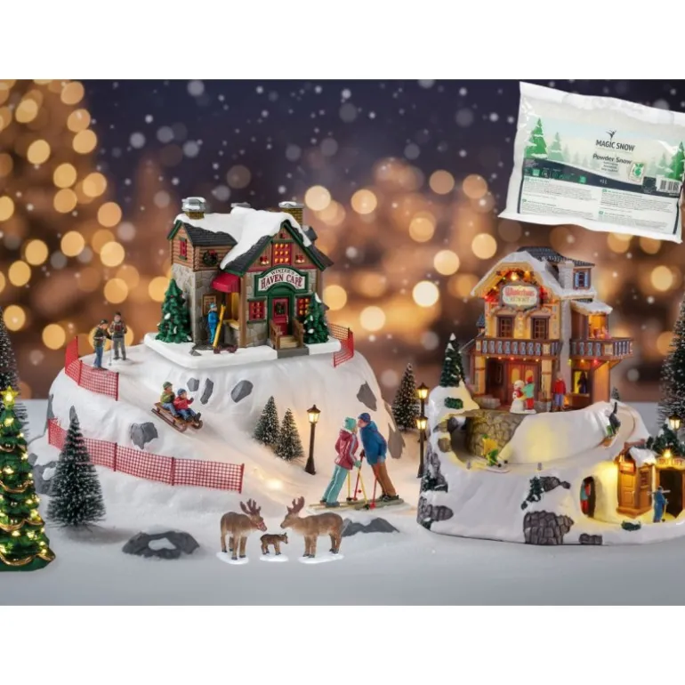 Lemax Ski Village Deluxe Pack con Neve in Omaggio