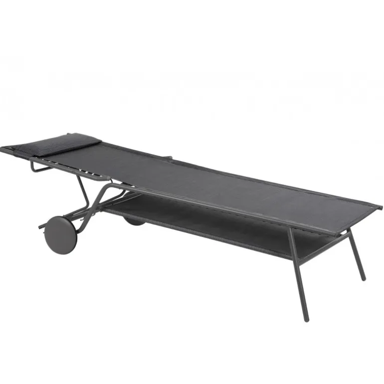 Lettino MIAMI HIGH DUO LaFuma LFM5172 Obsidian