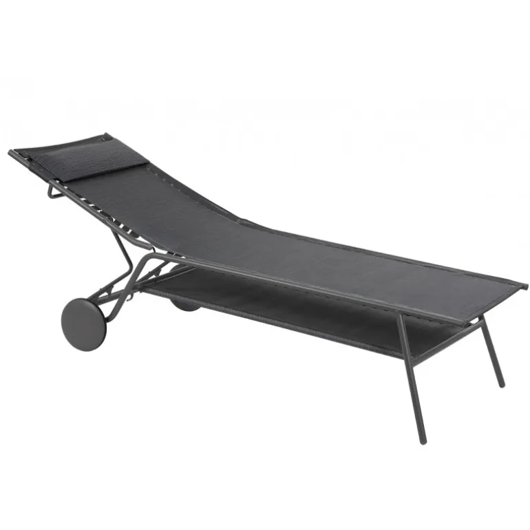 Lettino MIAMI HIGH DUO LaFuma LFM5172 Obsidian