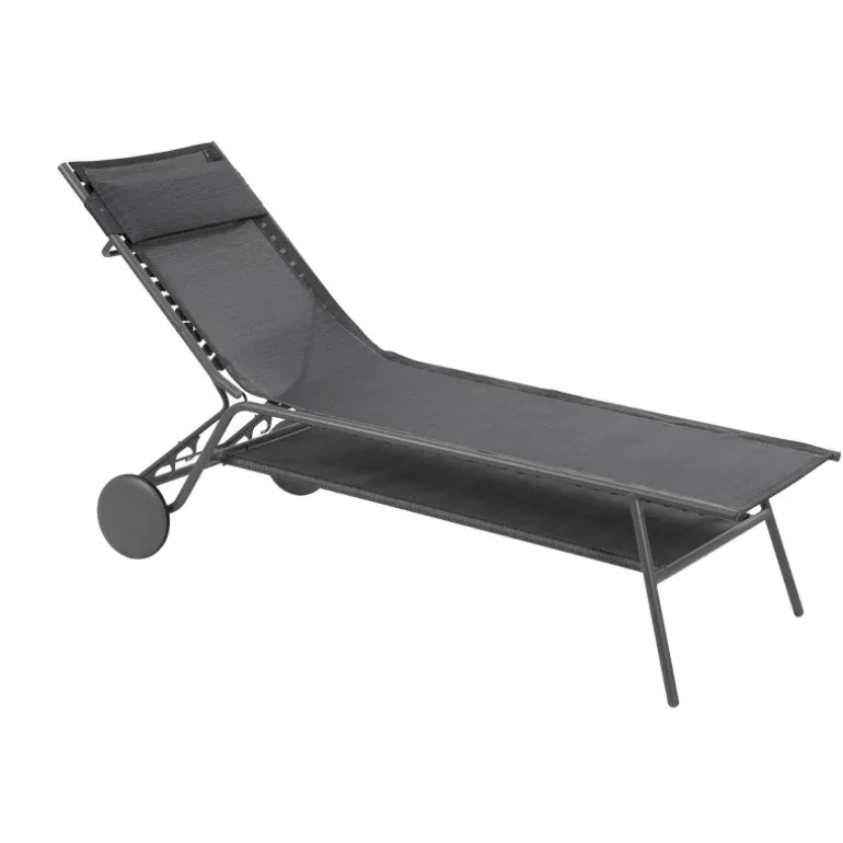 Lettino MIAMI HIGH DUO LaFuma LFM5172 Obsidian