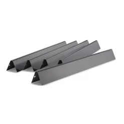 Lotto di 5 Barre Flavorizer in Acciaio Smaltato per Genesis Serie 300 Pulsanti Dei Bruciatori sul Lato Anteriore Weber Cod. 7621