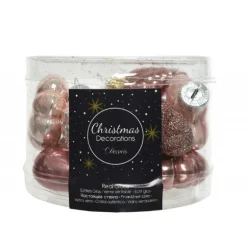 Mini decorazioni in vetro da appendere. Set di 12