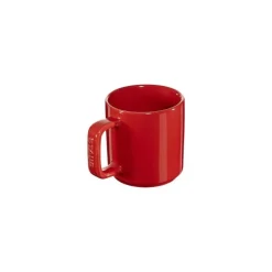 Mini Mug 10 cm Rossa Set di 2 in Ceramica