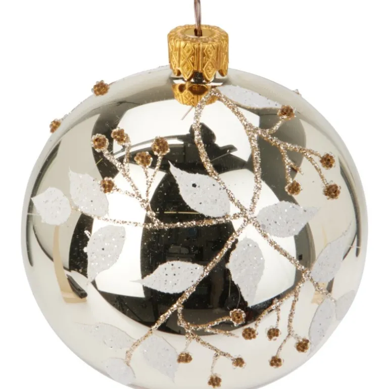 Palla di Natale in Vetro 80 Mm. Pezzo Singolo