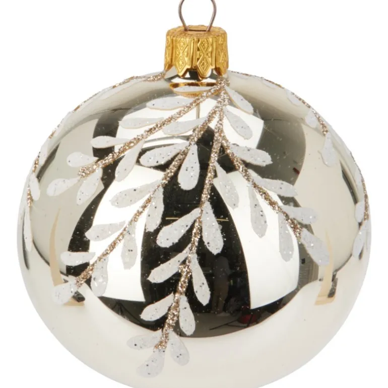 Palla di Natale in Vetro 80 Mm. Pezzo Singolo