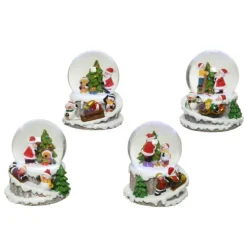 Palla di Neve in Resina con LED Pezzo Singolo