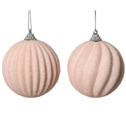 Pallina di Natale da Appendere in EVA colore Rosa Pezzo Singolo