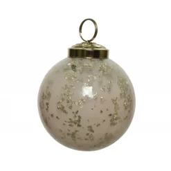 Pallina in vetro da appendere 7,5 cm oro.