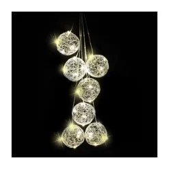 Palline Argento Illuminate con Led