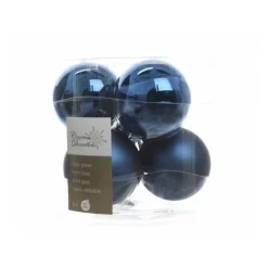 Palline in Vetro Dim. 8 cm 6 Pezzi