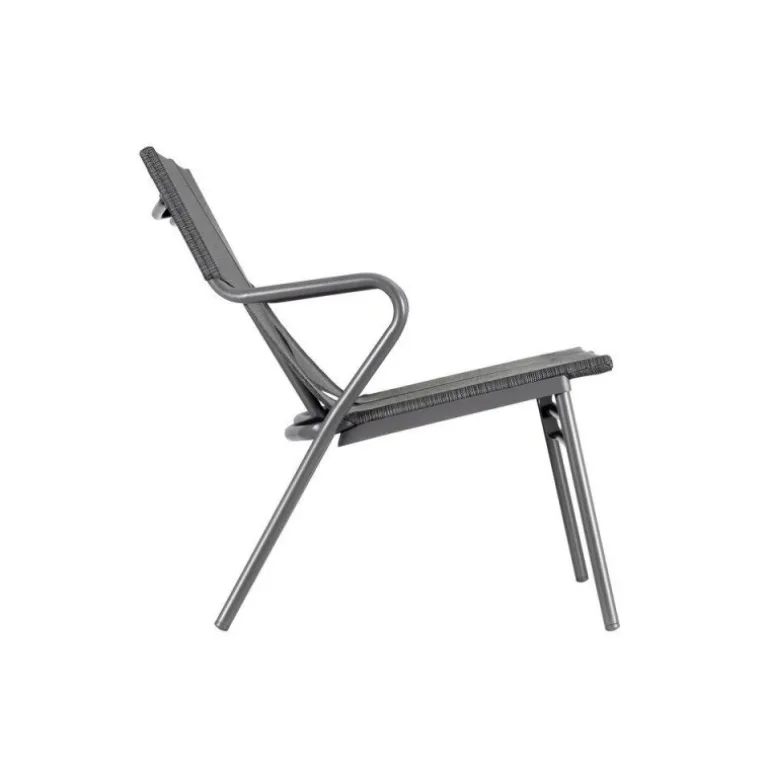 Panca Bassa imbottita VENCE LaFuma LFM5287 Obsidian/Titane