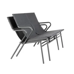 Panca Bassa imbottita VENCE LaFuma LFM5287 Obsidian/Titane