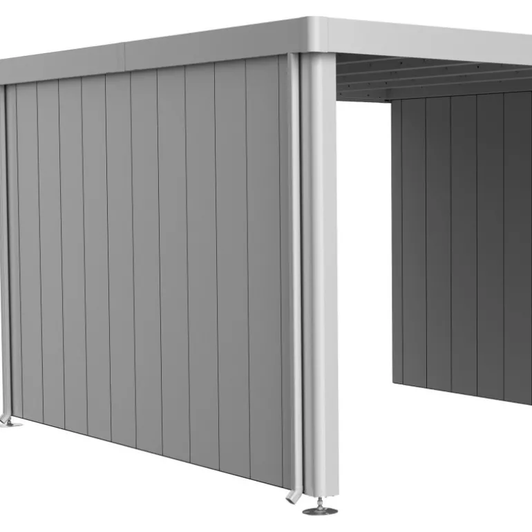 Parete Laterale per Tettoia Laterale per Casetta in Metallo NEO Biohort