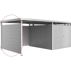 Parete Laterale per Tettoia Laterale per Casetta in Metallo HIGHLINE Biohort